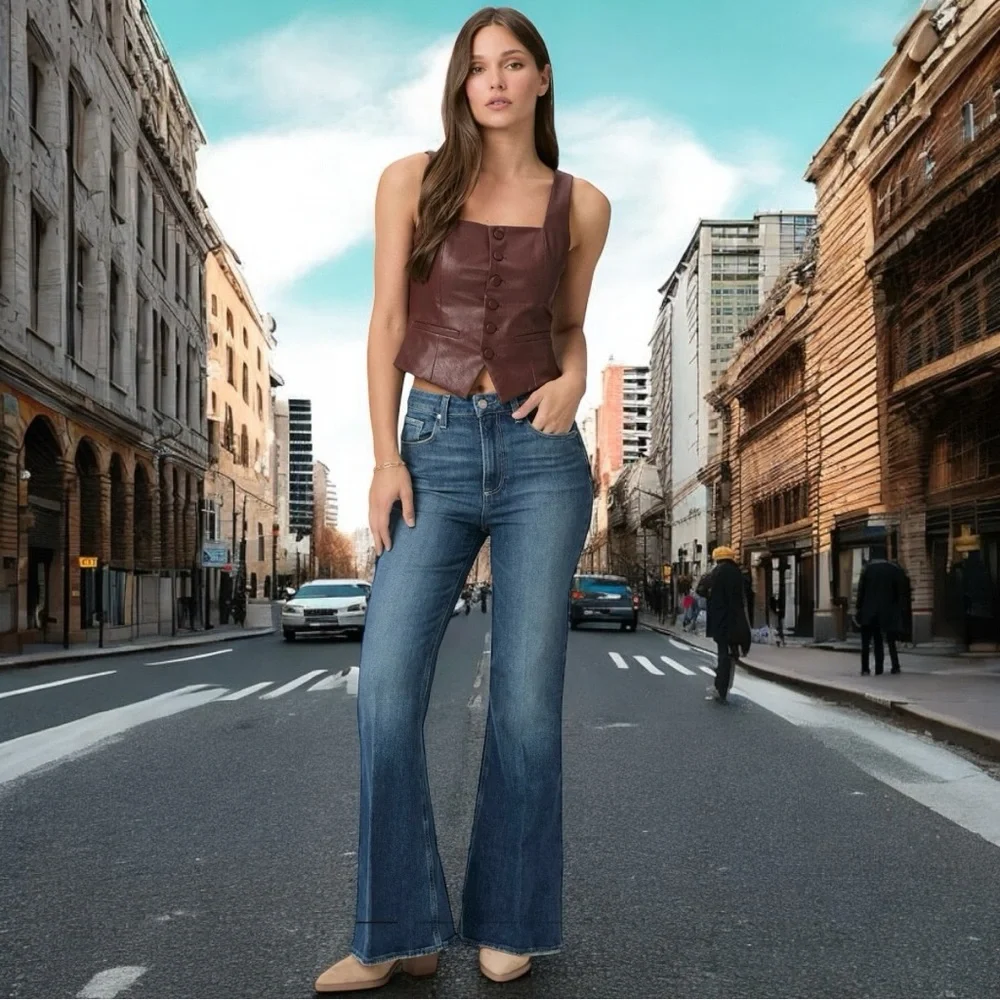 Paige Jeans Size 29 - Flare Denim Wash - Great for Jean Shorts - Marlow Cut - Picture 9 of 17